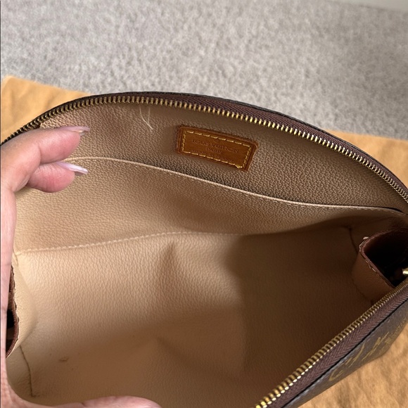 Louis Vuitton Brown Monogram Cosmetic Bag - Picture 2 of 3